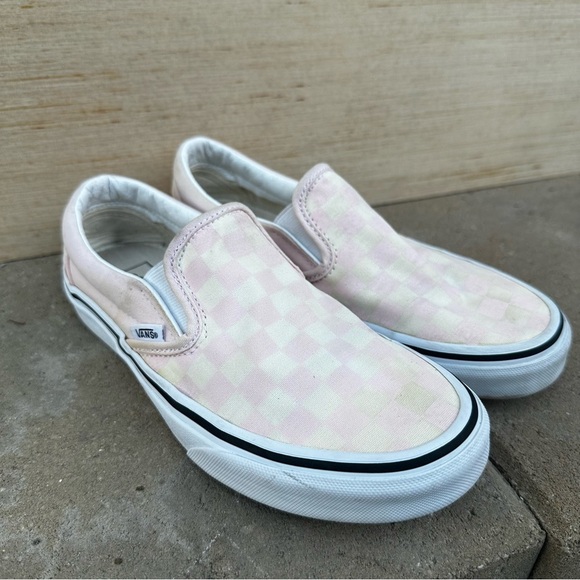 Vans Pink and White Sneakers - Picture 1 of 7